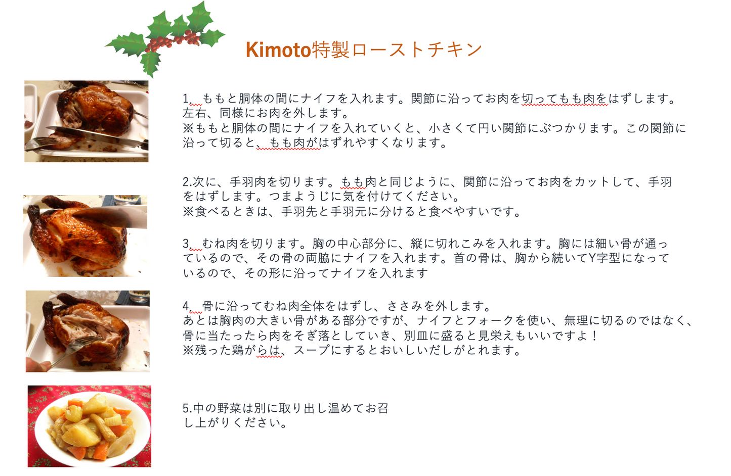 2024 kimoto X'masローストチキン(4人分)